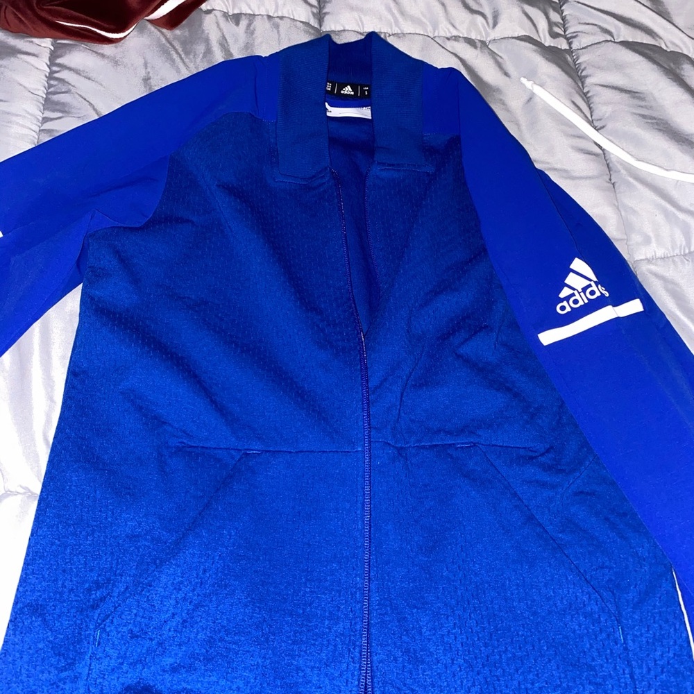 Adidas royal blue zip up jacket